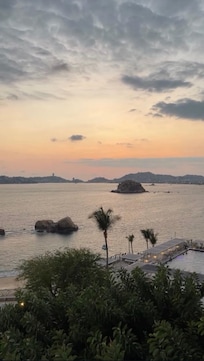 La vista que tienen al atardecer