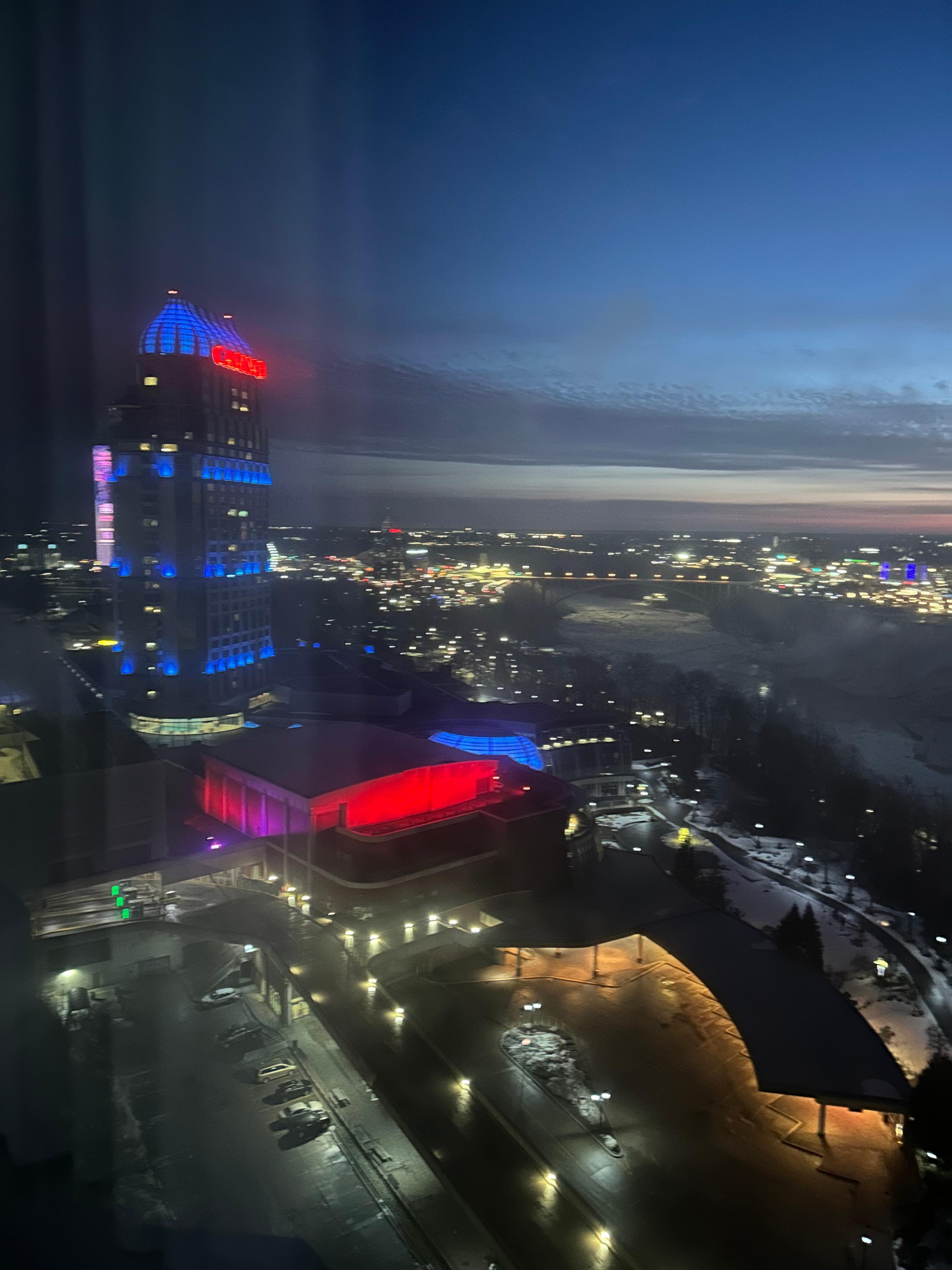 Early morning overlooking the casino