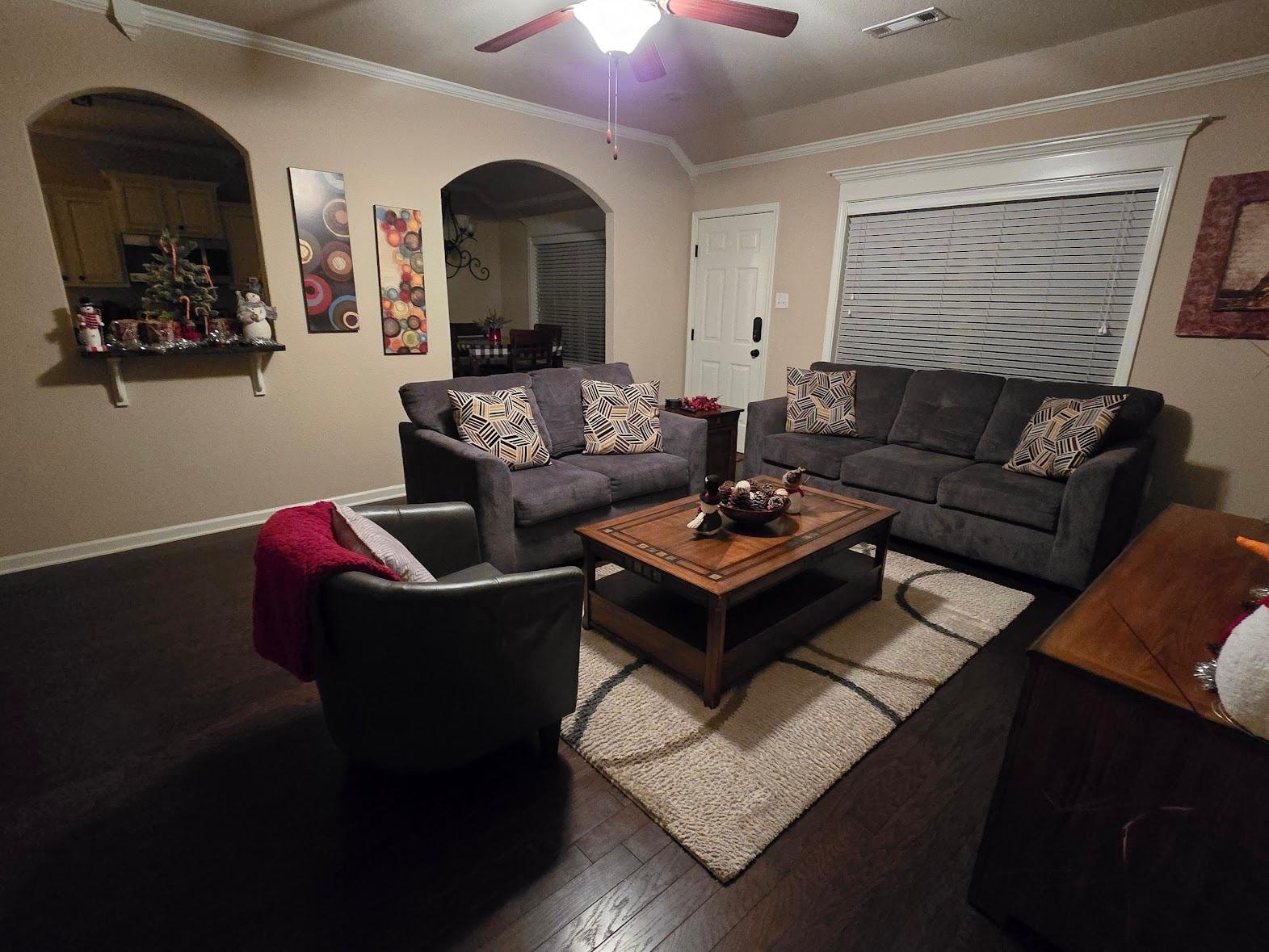 Living room with comfy seating