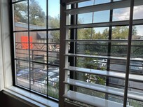 View to the parking through window
