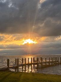 A spectacular-if soggy-sunset