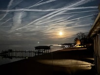Moon set from the house.