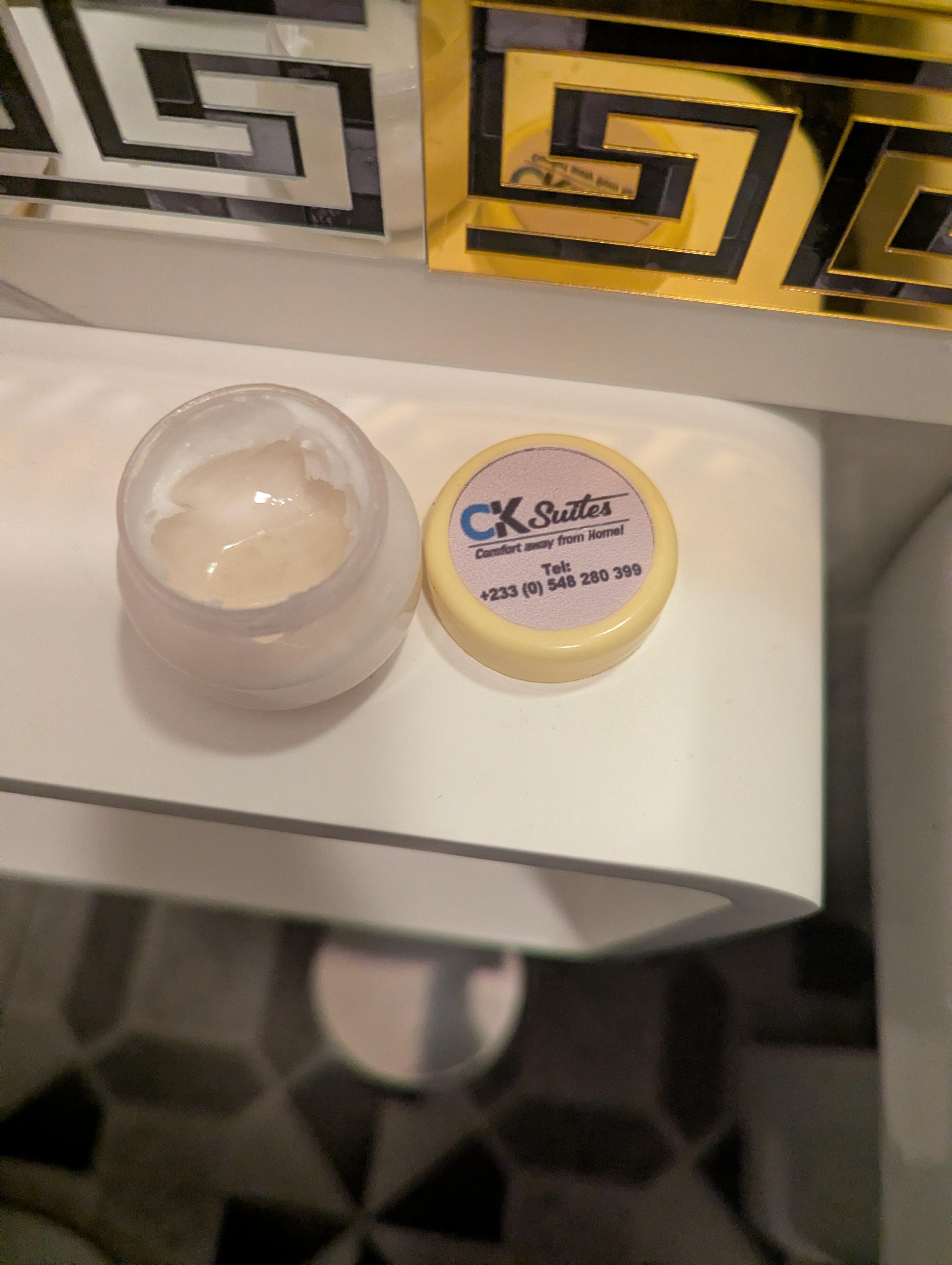 Used lotion from last person that was provided by hotel