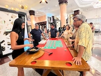 Enjoying the casino night