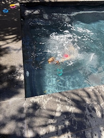 One end of the pool