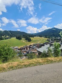 A view from the other side of the village, looking towards the main mountain biking side.