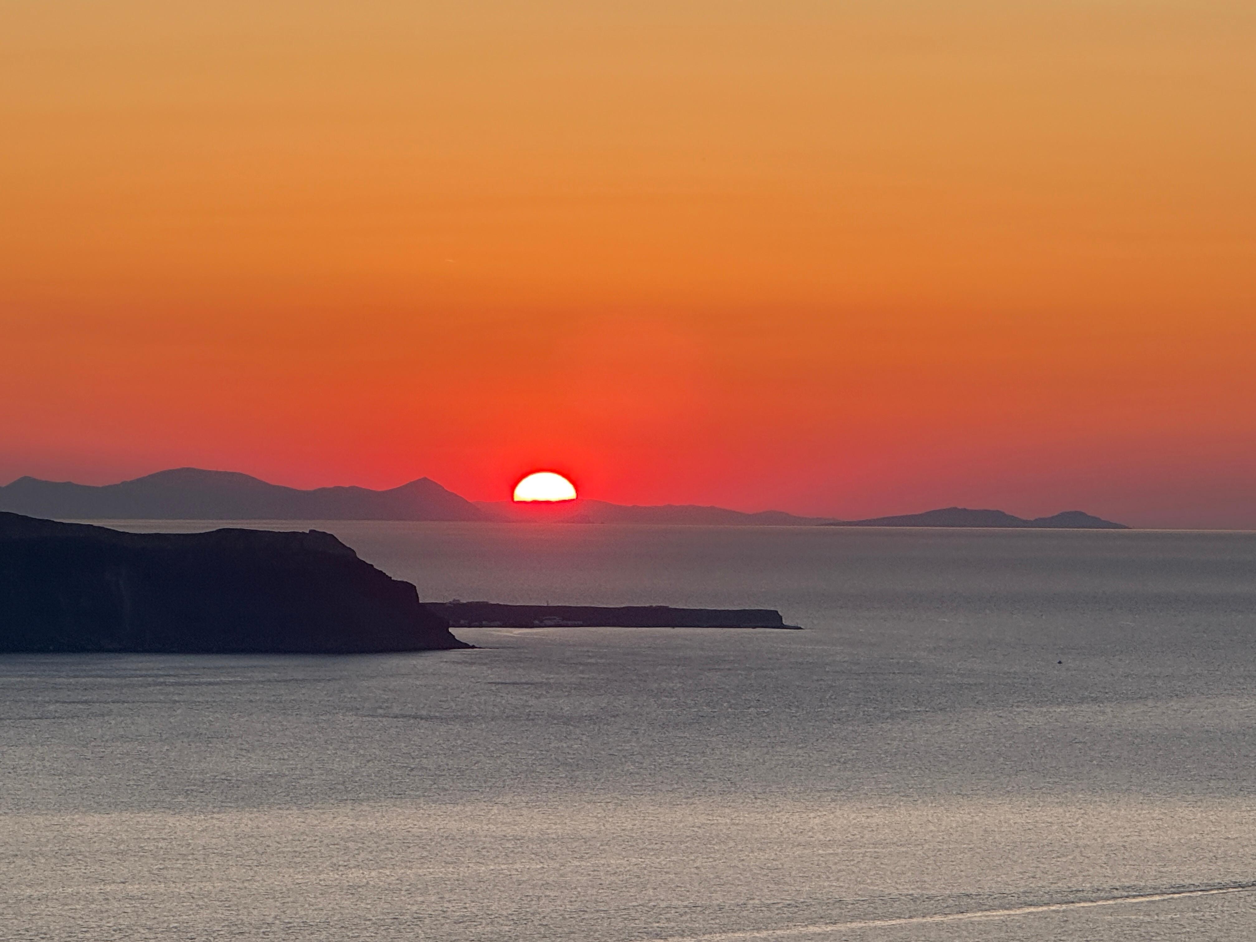 A wonderful sunset view from the terrace.