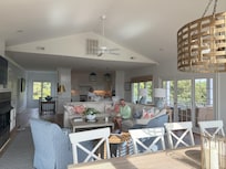 The main living area on the third floor. The open floor plan works so well!