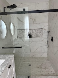 Master King bedroom bathroom (inside bedroom) gorgeous shower