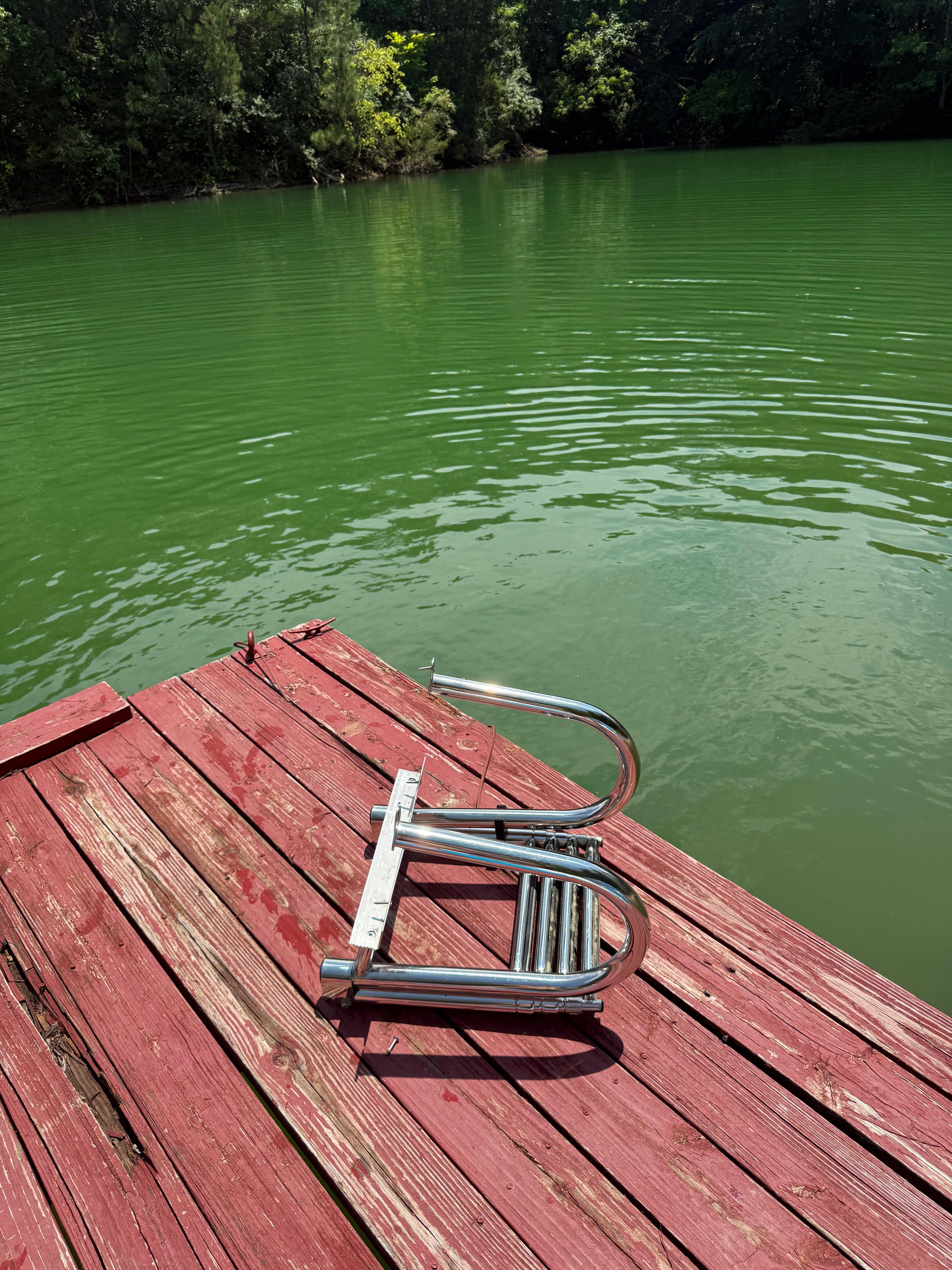 Broken ladder and rotting dock 