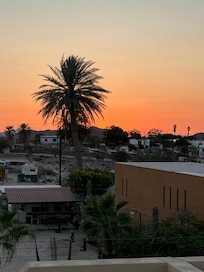 Sunset from the unit’s rooftop deck