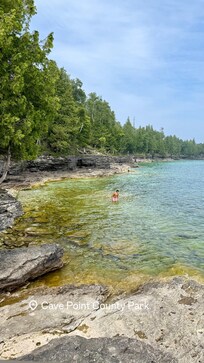 Nearby Cave Point County Park