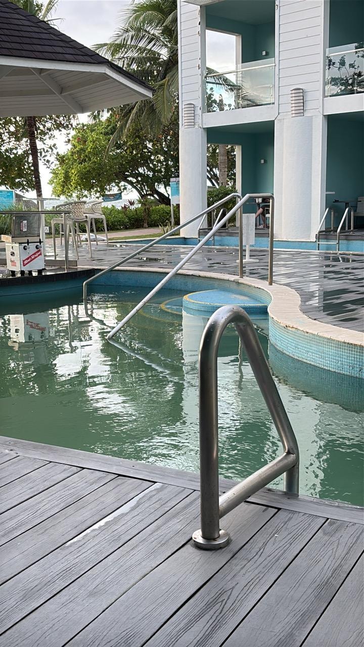 Our swim up pool four days after a rain storm. 