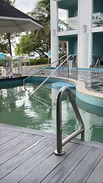 Our swim up pool four days after a rain storm.
