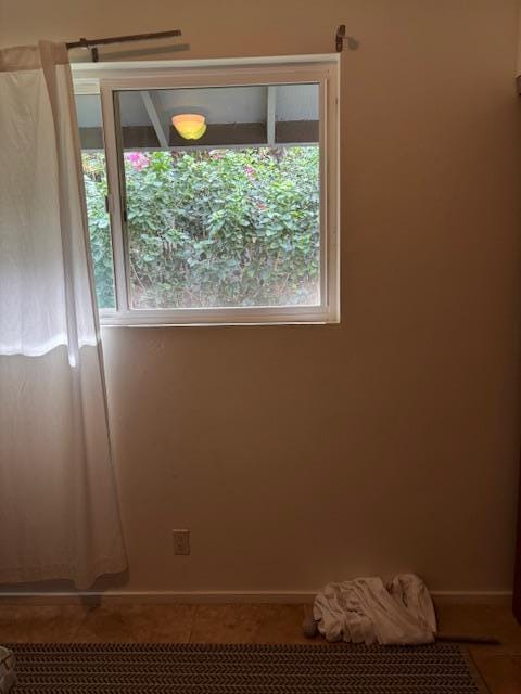 the curtain rod was broken and on the floor when we arrived