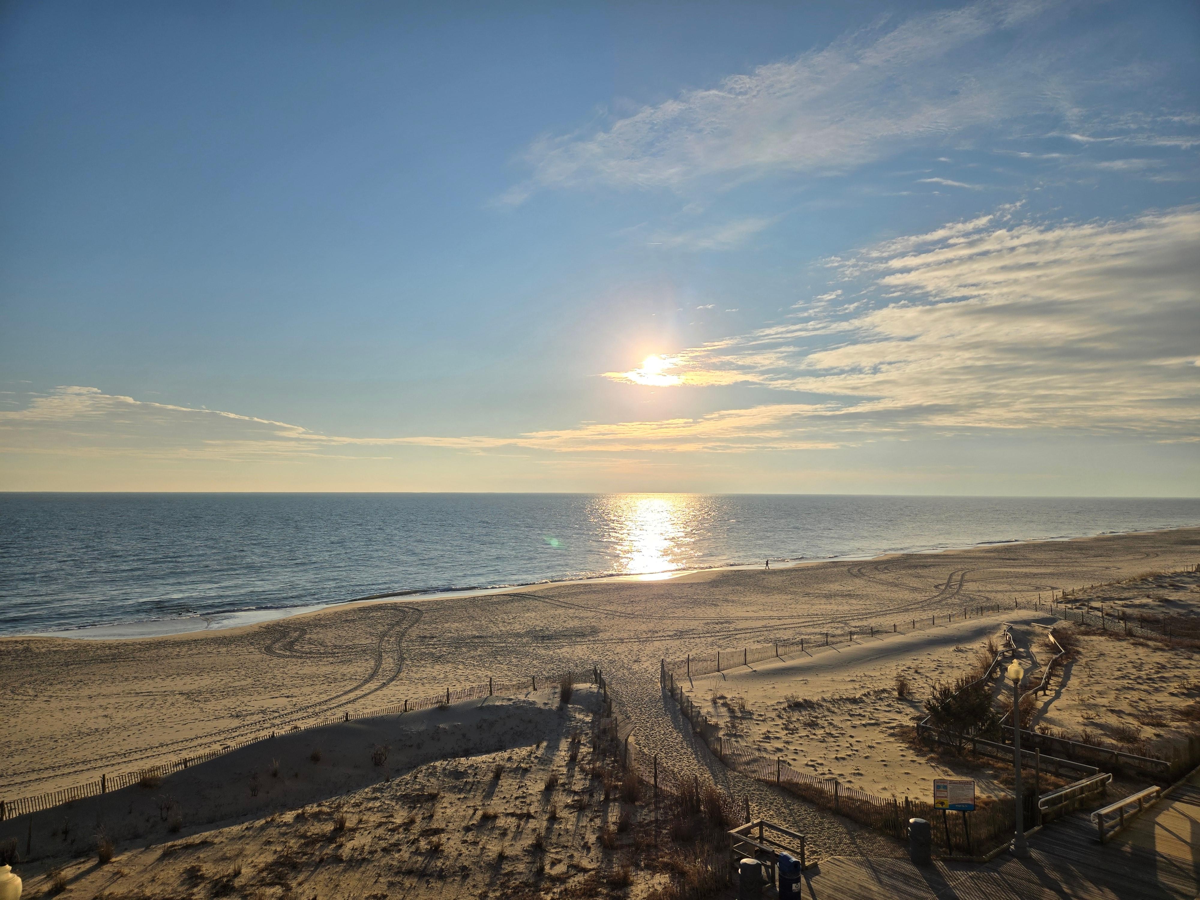 Morning view from the balcony. 