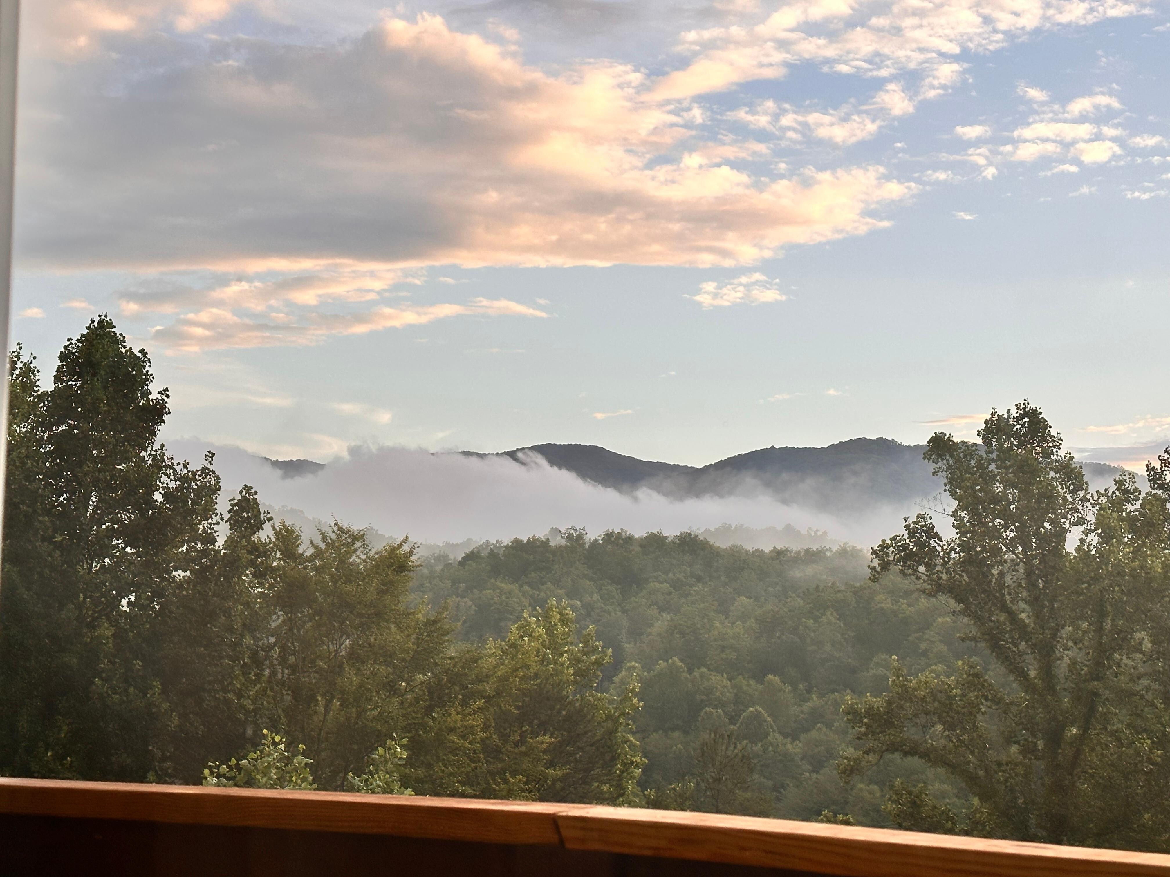 Smoke on the mountain. 