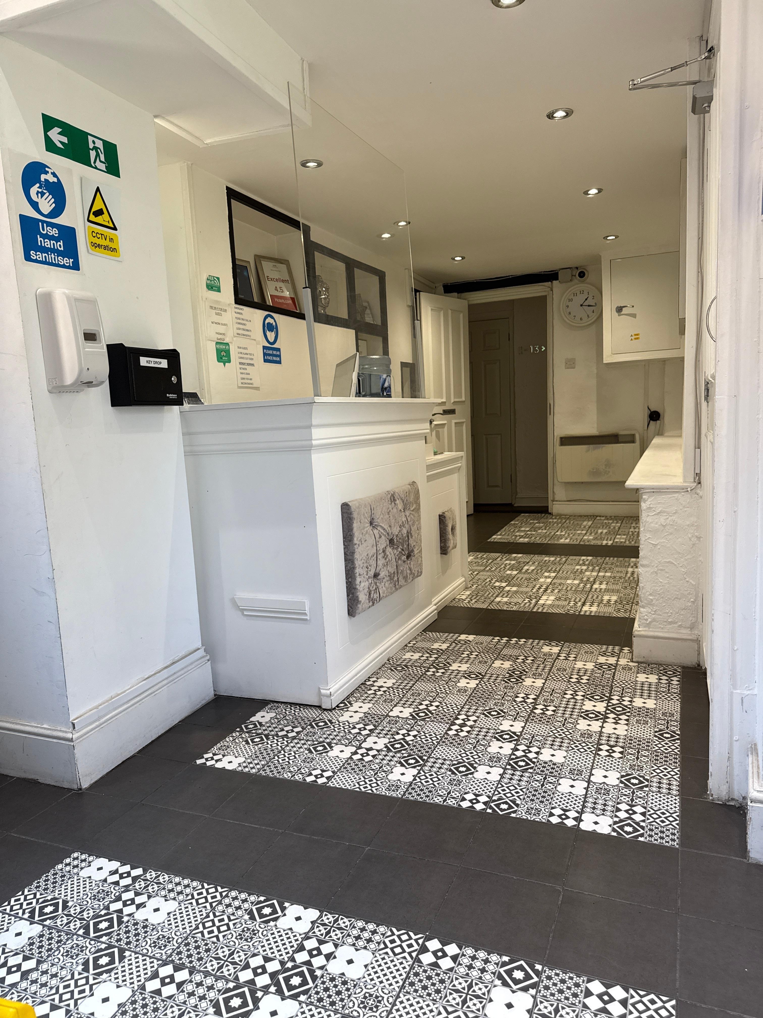 Front desk and lobby