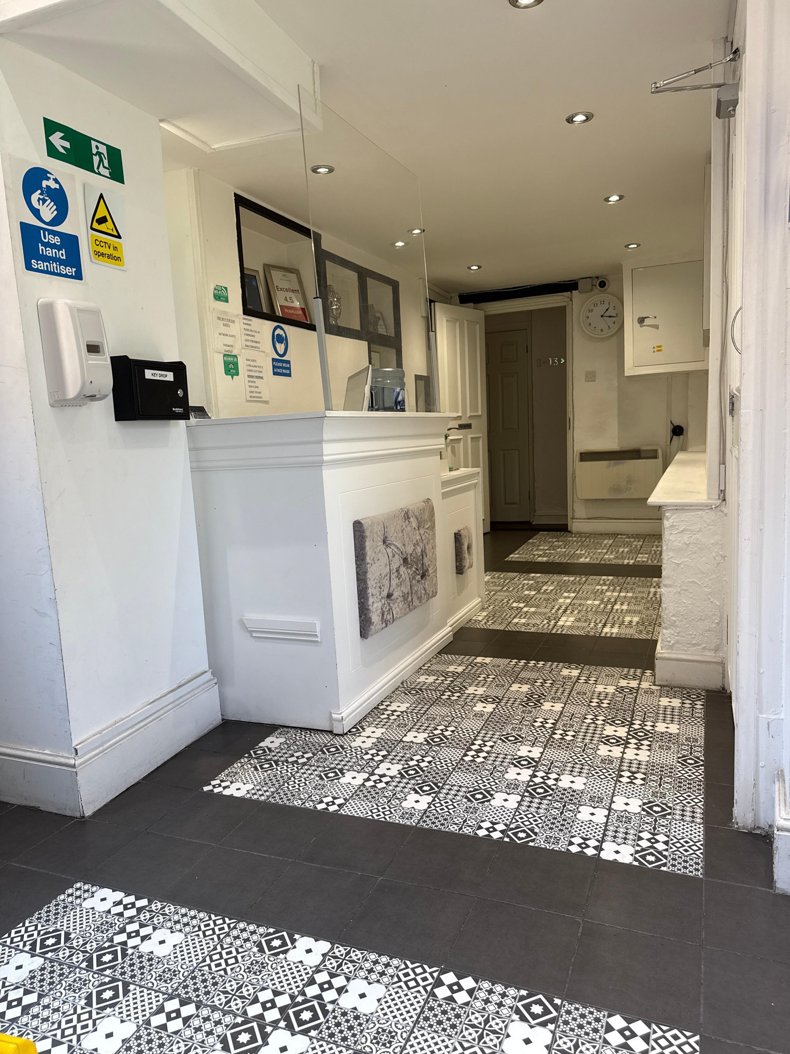 Front desk and lobby