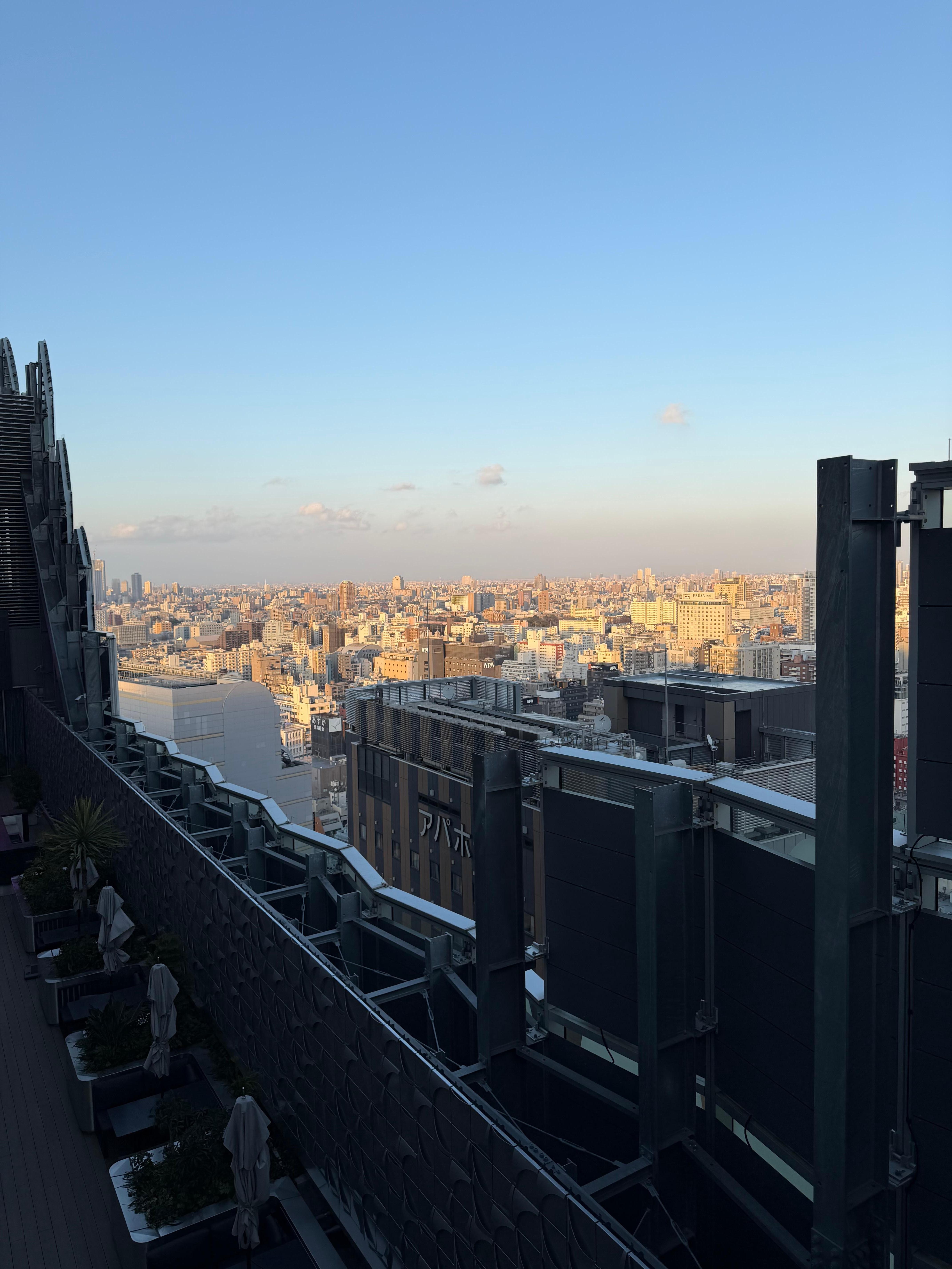 View from viewing area in 18th floor. 