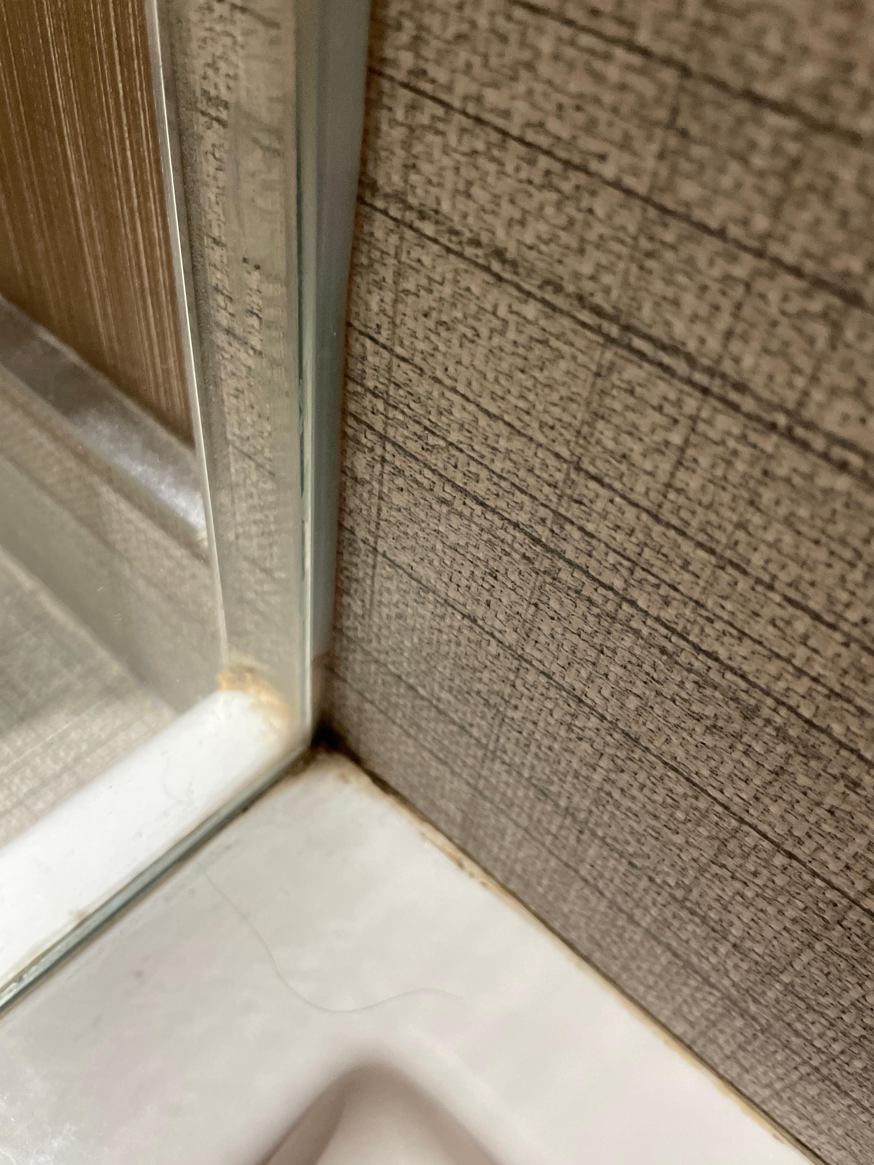 Mold like in the corner of the shower wall