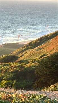 Paragliding.