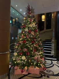 Holiday tree in lobby