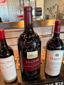 Wine across the street at pizza