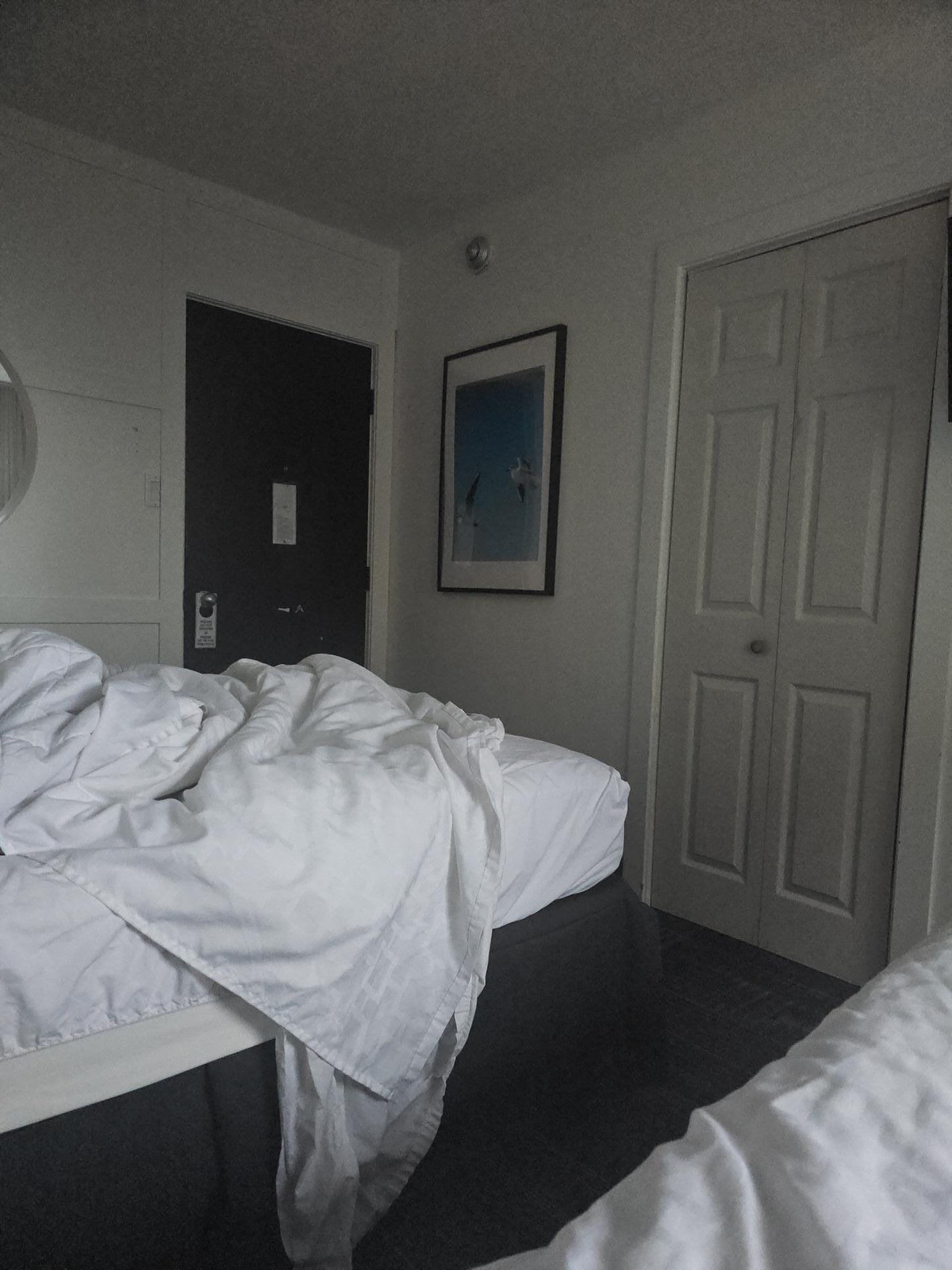 The room was small but very comfortable. 