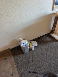 Trash not emptied at all