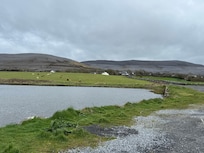View of the cottage from Bishop’s Quarter Beach.