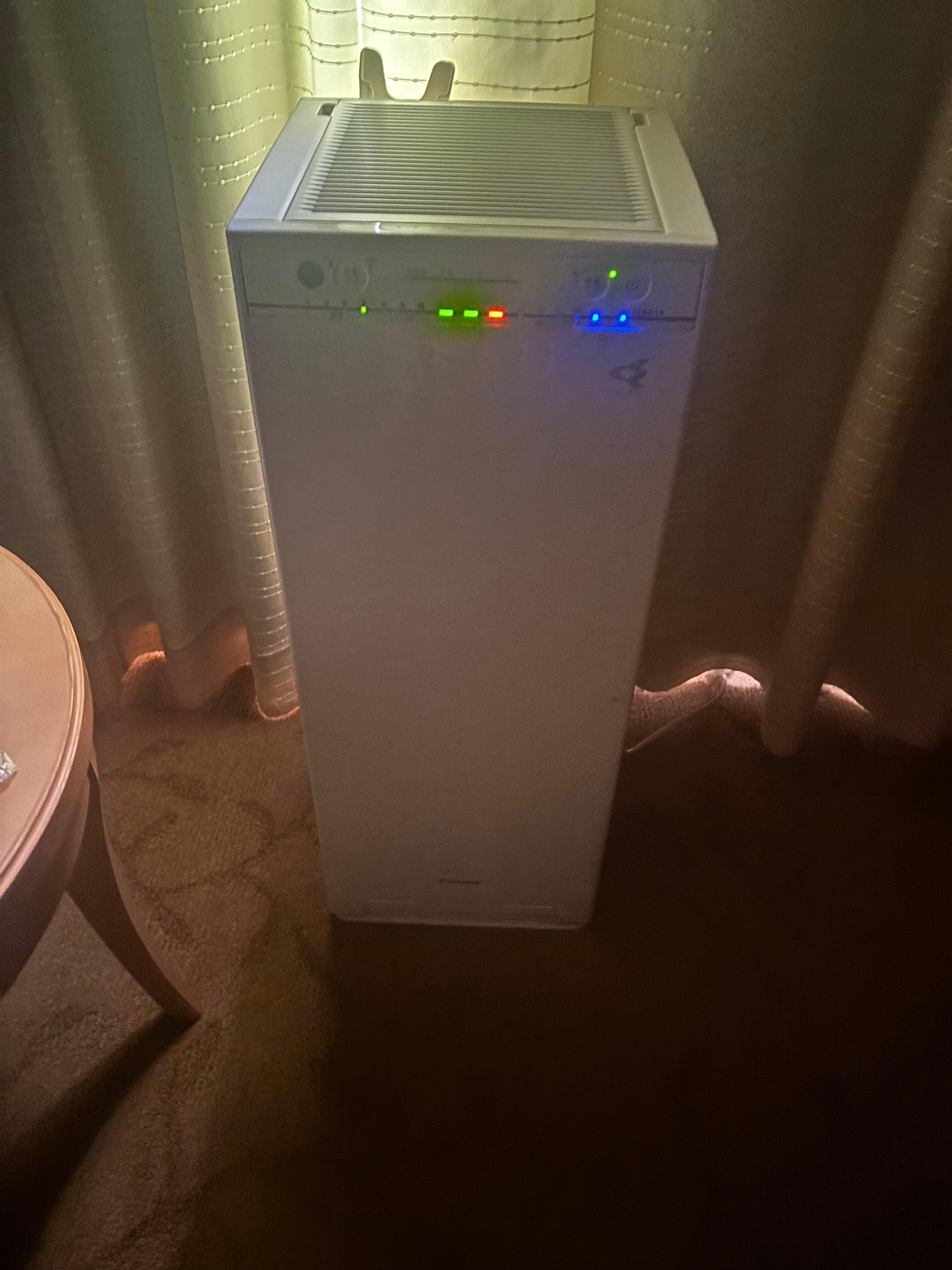 Portable air conditioner in the room