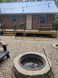 Fire area is close to back deck.