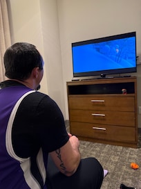 In the Suite Just watching Tv.