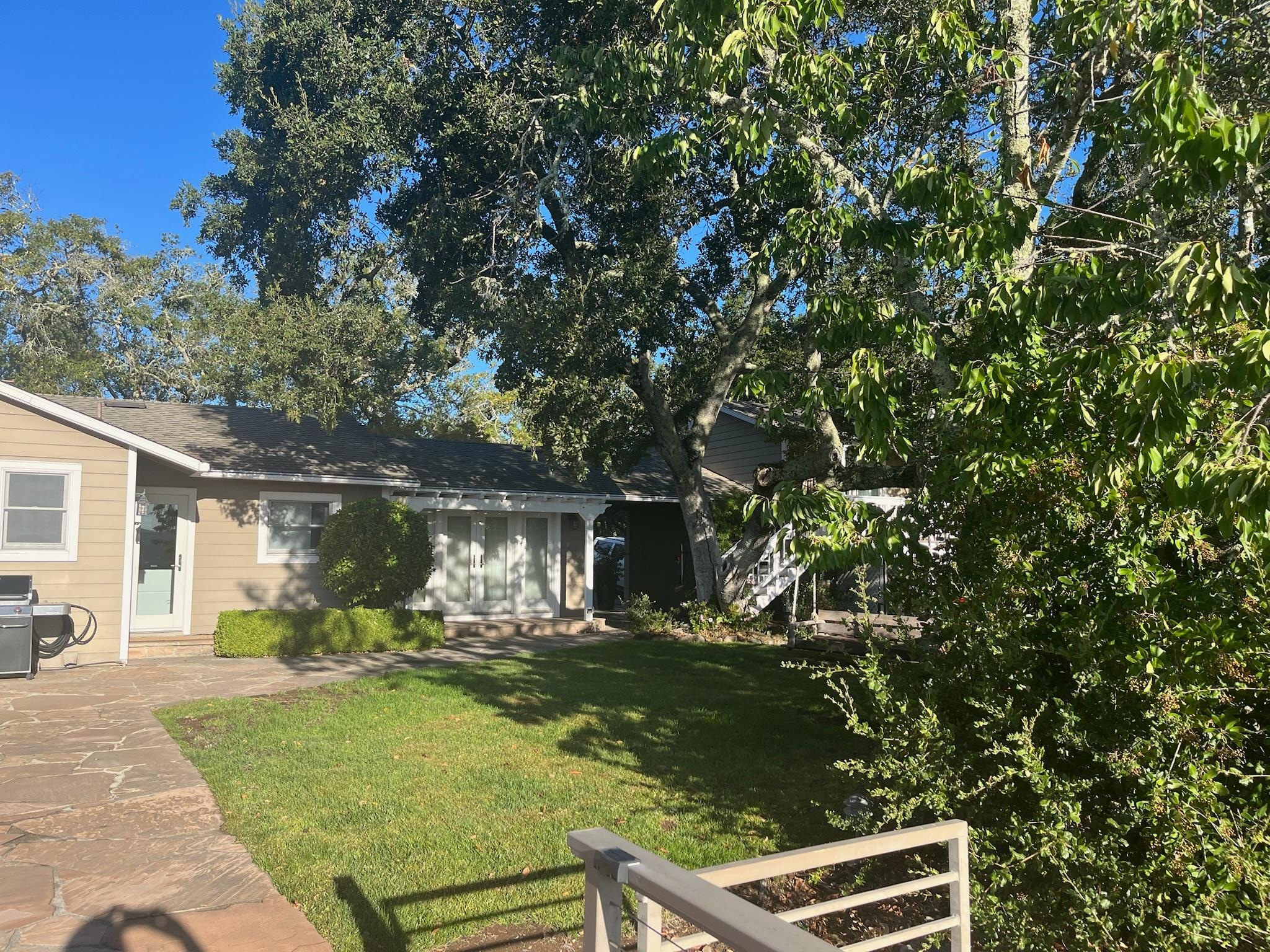 Back yard, back of house