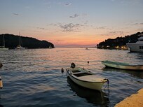 Sunset down at the harbour