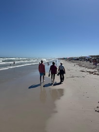 Just a minute walk to the beach!