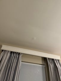 Ceiling in new room. Looked like it had had a leak at some point.