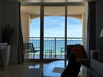 You feel like you’re sitting on top of the ocean when you’re in the living room and bedroom.