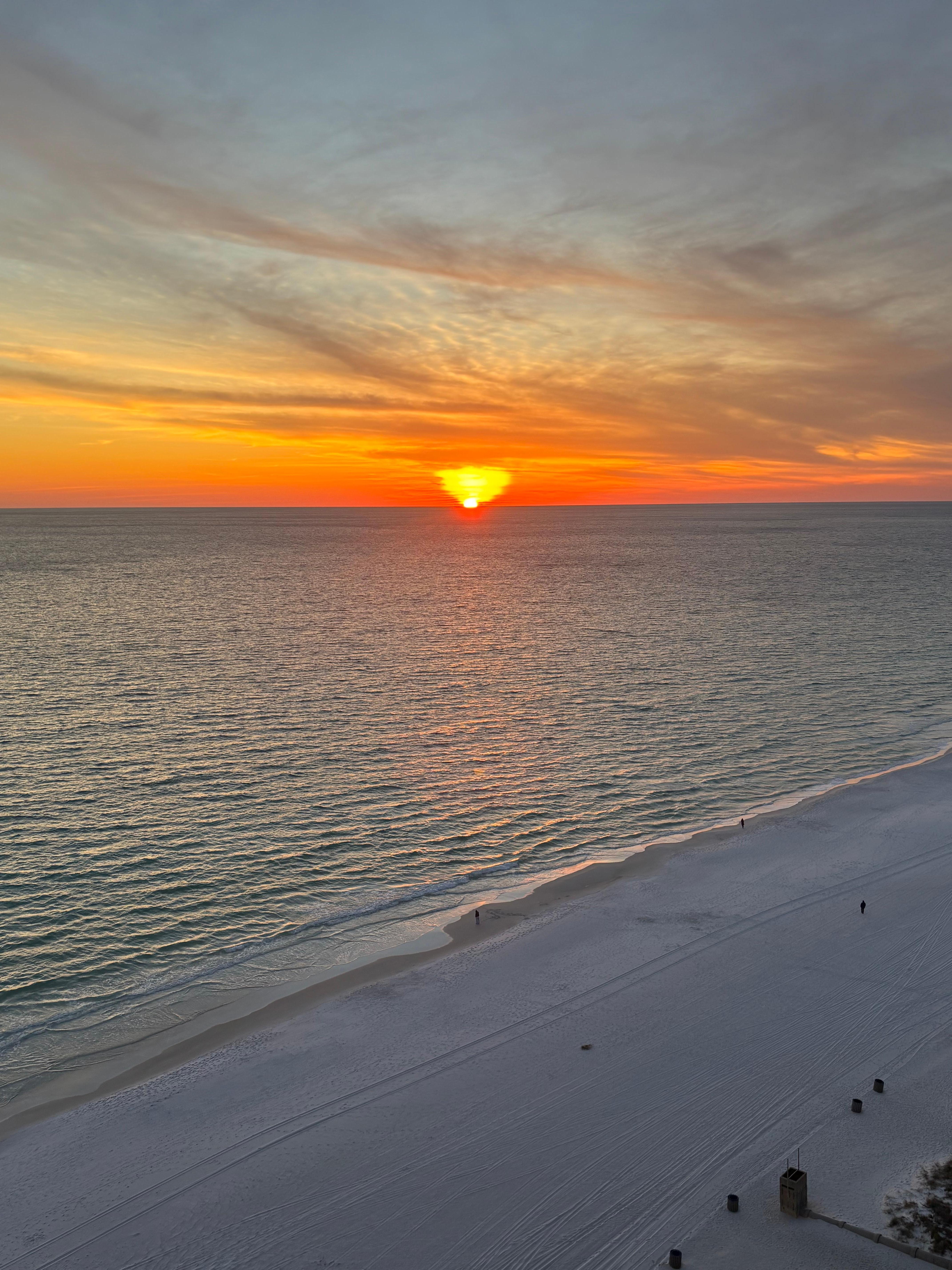 Sunset from the balcony on the 16th floor 