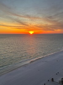 Sunset from the balcony on the 16th floor