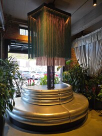 Right at the entrance