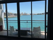 View looking out from unit.