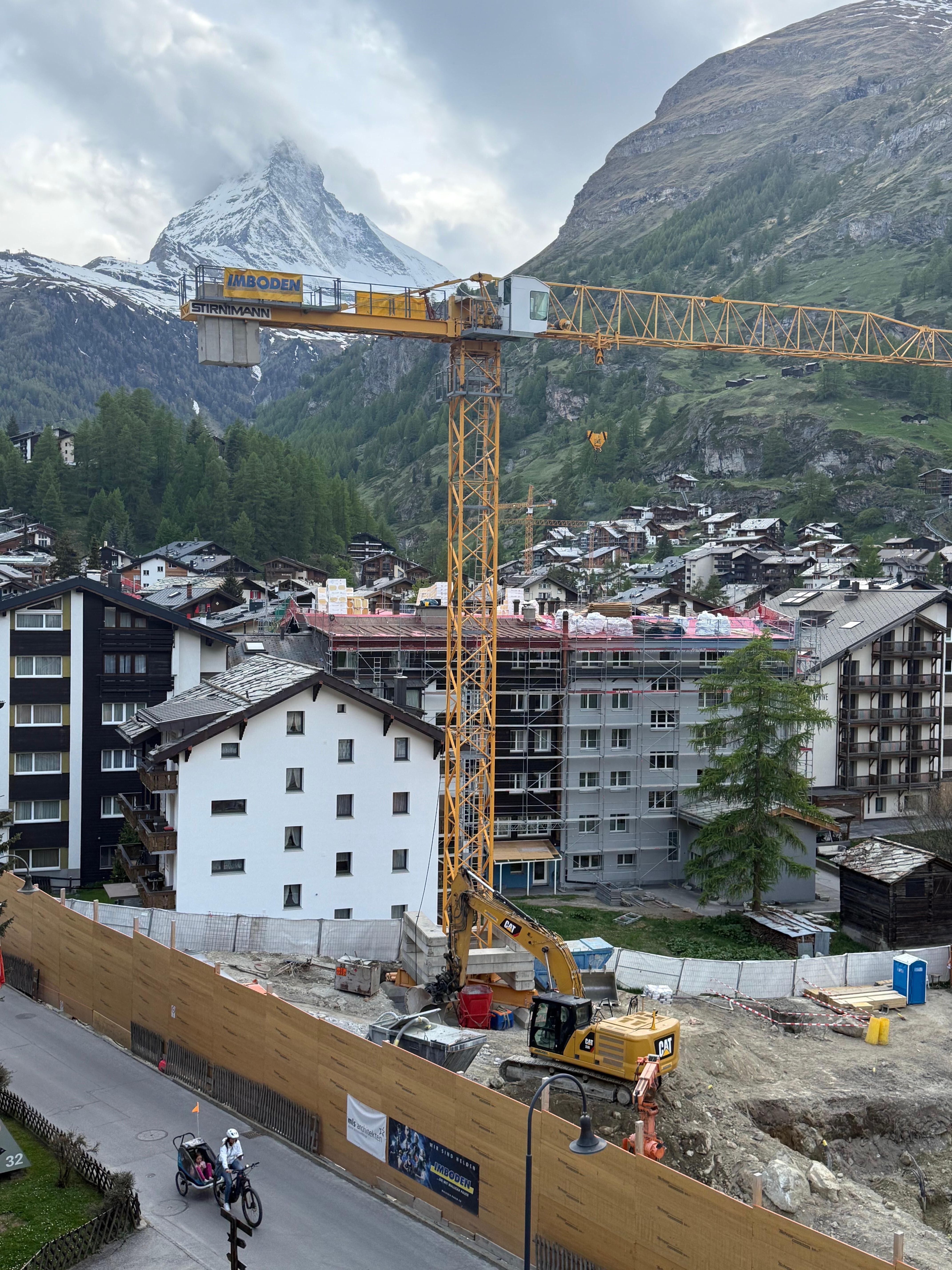 Our building site view 