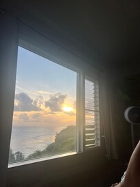 Primary bedroom view in the morning!