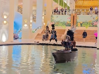 Early evening lobby show