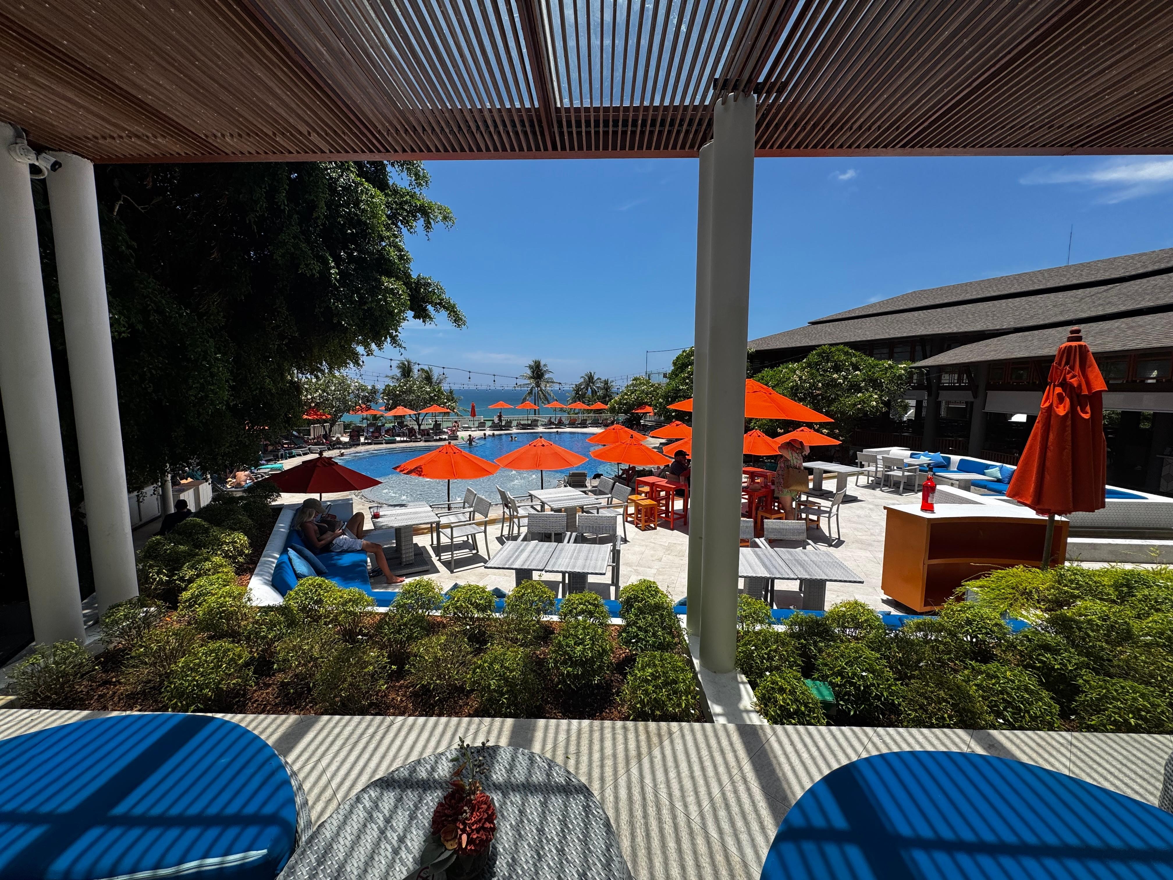 View out to ocean from Ocean View pool