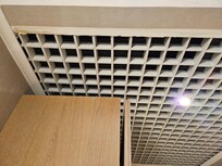 Ceiling above room entrance.