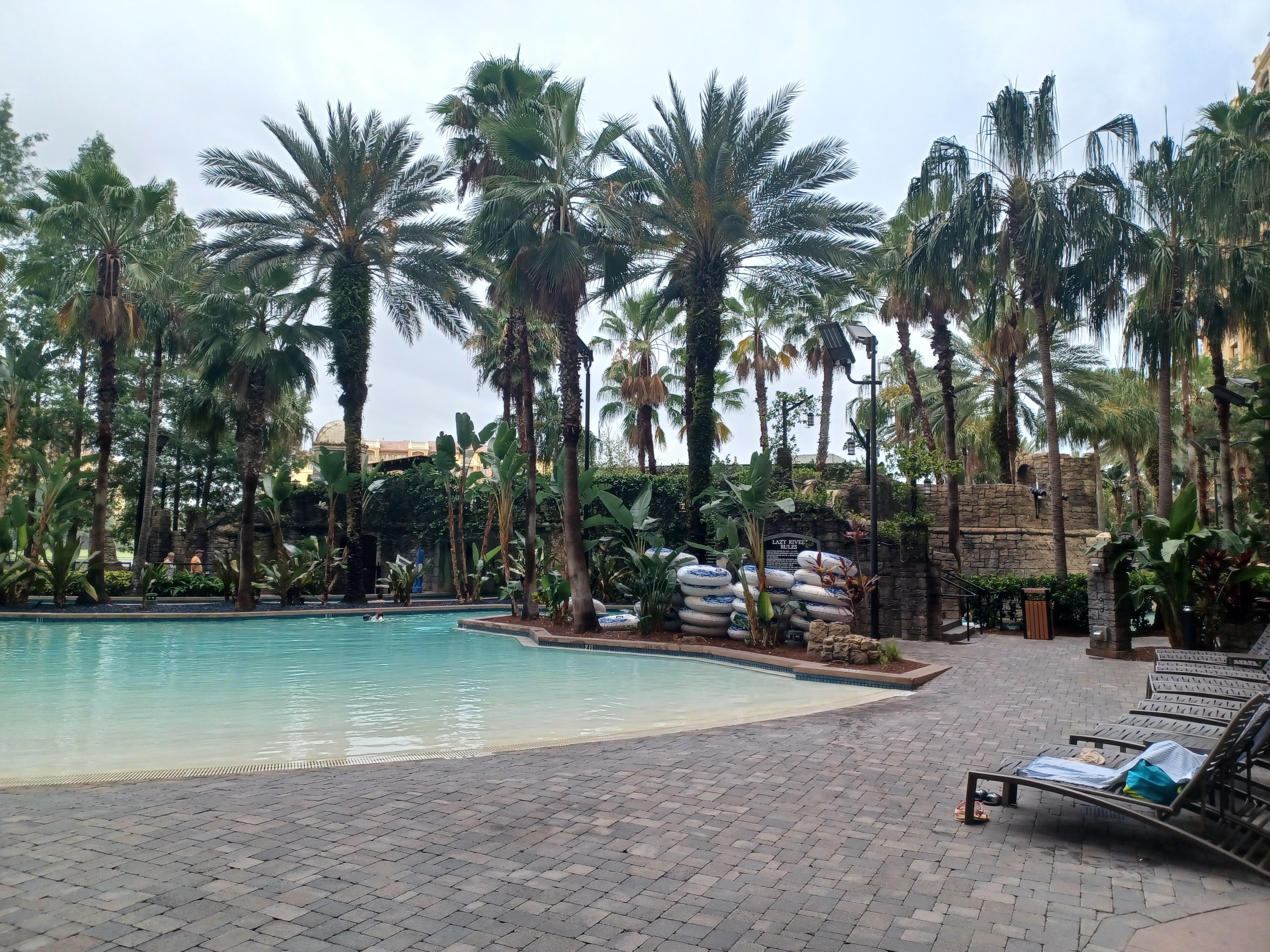 Main pool at 8AM.