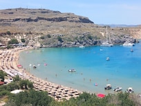 View of Lindos bay